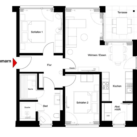 Lägenhet Beltblick 26- - Exklusive Mit Meerblick Und Garten *